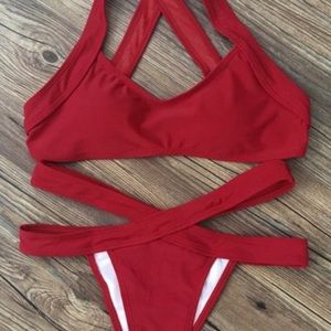 Red zaful bikini